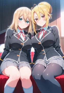 [Corudozera] [130pics] #2 Olivia x Angelica Rapha Redgrave (オリヴィアxアンジェリカ・ラファ・レッドグレイブ) - 3P FFM / Trapped in a Dating Sim: The World of Otome Games Is Tough for Mobs (乙女ゲー世界はモブに厳しい世界です) [AI Generated]