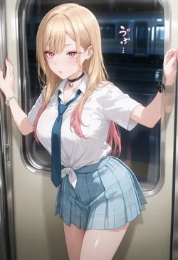 [ぱられるの世界] Marin Kitagawa - Train Play (Patreon) (AI Generated)