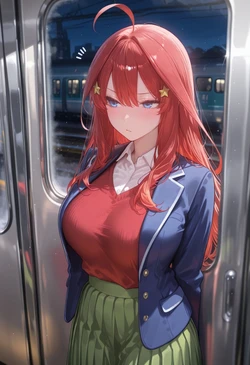 [ぱられるの世界] Itsuki Nakano - Train Play (Patreon) (AI Generated)