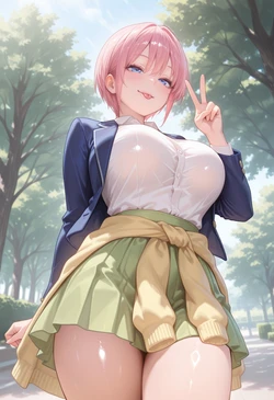 [ぱられるの世界] Ichika Nakano - Train Play (Patreon) (AI Generated)