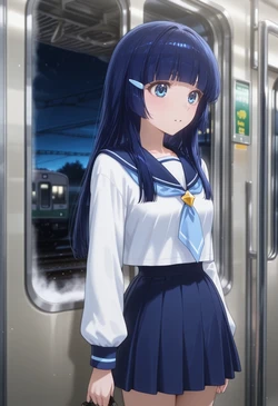 [ぱられるの世界] Aoki Reika - Train Play (Patreon) (AI Generated)
