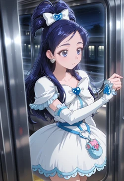 [ぱられるの世界] Cure White - Train Play (Patreon) (AI Generated)