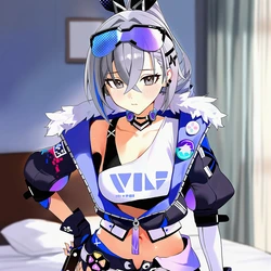 [hardcocoH] 銀狼 silver wolf (honkai star rail) 2 [AI Generated]