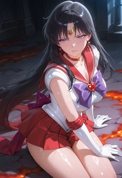 [ぱられるの世界] Sailor Mars - Defeat Play (Patreon) (AI Generated)