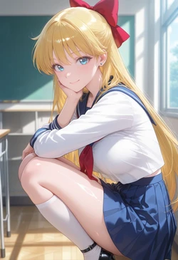 [ぱられるの世界] Sailor Venus - Classroom Play (Patreon) (AI Generated)