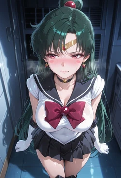 [ぱられるの世界] Sailor Pluto - Blackmail Play (Patreon) (AI Generated)