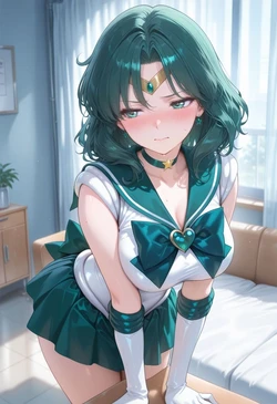 [ぱられるの世界] Sailor Neptune - Blackmail Play (Patreon) (AI Generated)