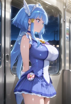 [ぱられるの世界] Cure Beauty - Train Play (Patreon) (AI Generated)