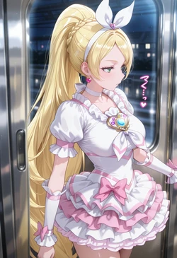 [ぱられるの世界] Cure Rhythm - Train Play (Patreon) (AI Generated)