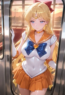 [ぱられるの世界] Sailor Venus - Train Play (Patreon) (AI Generated)
