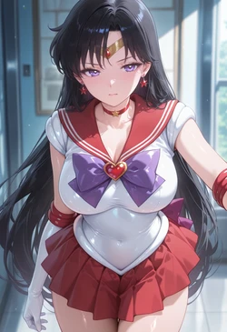 [ぱられるの世界] Sailor Mars - Train Play (Patreon) (AI Generated)