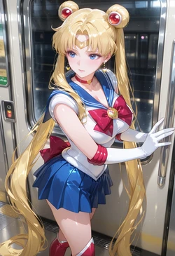 [ぱられるの世界] Sailor Moon - Train Play (Patreon) (AI Generated)