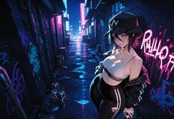 [Miyu] Rukia Kuchiki: Neon Soul Reaper (Patreon) [AI Generated]
