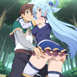 [REDARTai] Aqua x Kazuma | KonoSuba - Spicy Set (Patreon) [AI Generated]