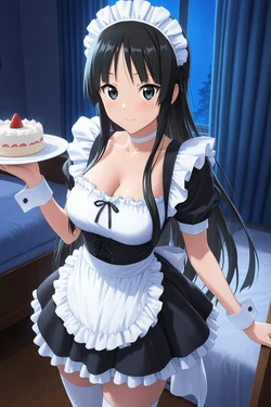 sayaka [Request] Akiyama Mio | Maid (87P) (Patreon) [AI Generated]