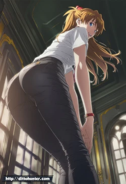 [DittoHunter]Asuka Langley (Neon Genesis Evangelion) The Mysterious Elegance of Combat [Ai Generated]