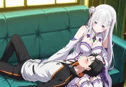 [AikaShiba] 【65p】【18+】 ⭐Re:Zero - Emilia - Re:ゼロから始める異世界生活 - エミリア (Patreon) [AI Generated]