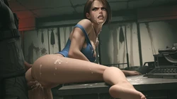 Jill Valentine violated inside police station [AI Generated]