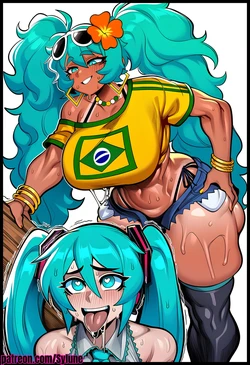 [Sylune] Hatsune Miku X Futa Brazilian Miku (With extra images) [AI Generated]