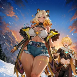 [GearingSage] Xilonen - Snowboard Date (Patreon) [AI Generated]
