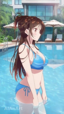 [AIAnArt] Mizuhara Chizuru (Bikini) [AI Generated]