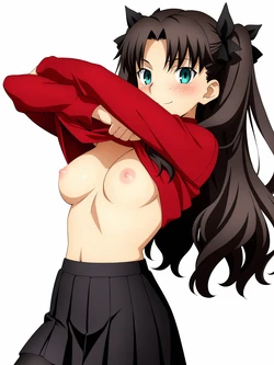 Tohsaka Rin 遠坂凛 V2 Patreon [ artist- Anime4Archives ] < Ai generated >