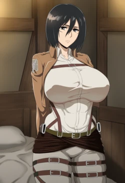 [SbbTakuya] [Attack On Titan] Mikasa [Patreon][AI Generated]