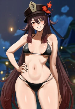 [GintoAI] Hu Tao 164p (AI Generated)