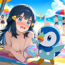LewdShores_BonusPack_pokegirls tits and waves4  [AI Generated]