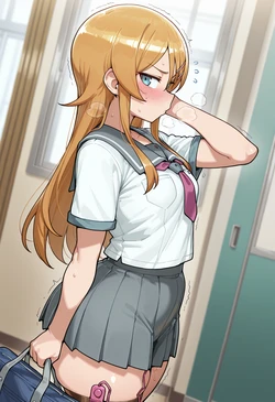 [Nankoai] Kirino Kousaka -高坂 桐乃(Oreimo)-req-uniform-encounter-indoors-gb- (Patreon) [AI Generated]