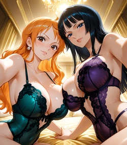 [こんぶ] Nami ＆ Robin 1 [AI Generated]