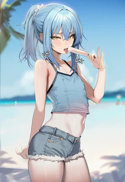 kazokel - [Request] Rimuru on the beach (15P) [AI Generated]
