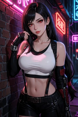 [SvirARTstudio] Tifa Lockhart Neon Light [AI Generated]