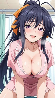 [AIAnArt] Akeno Himejima (Nurse) [AI Generated]