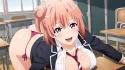 [AIAnArt] Yui Yuigahama (Classroom) [AI Generated]