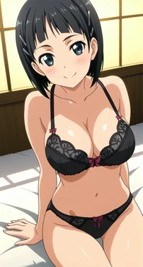[AIAnArt] Suguha Kirigaya (Lingerie) [AI Generated]