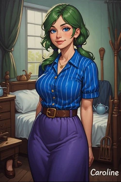 Stardew Slop - Ten Star Achievement - Caroline [Guaranteed AI Generated Cooties]