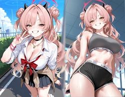 [AI Generated] キララとスポーツウェア