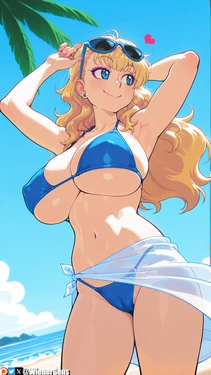 [WienerGens] Galko-chan soaks up the sun! [AI Generated]