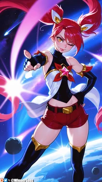 [WienerGens] Star Guardian Jinx protects the universe (League of Legends) [AI Generated]