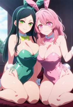 [Corudozera] [130pics] Frill Shiranui x Minami Kotobuki - 3P FFM (不知火フリルx寿みなみ) / Oshi no Ko (【推しの子】) [AI Generated]