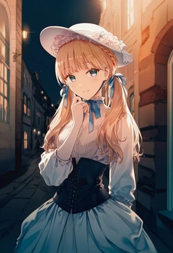 ヴィクトリア朝の少女娼婦 [AI Generated]