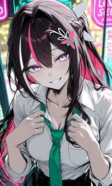 援交ギャルきち：白黒風 [AI Generated]