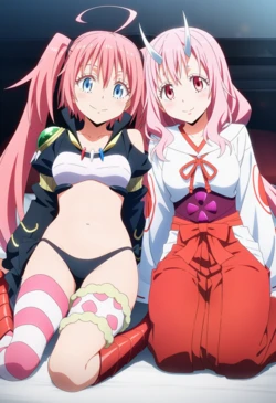 [Corudozera] [130pics] Milim Nava x Shuna (ミリム・ナーヴァxシュナ) / That Time I Got Reincarnated as a Slime (転生したらスライムだった件) [AI Generated]