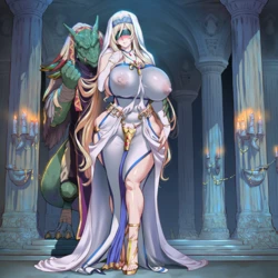 [ KunwaaraUth] Sword Maiden X Lizard Priest. (Ai-Generated)