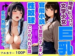 [おかずづくり] 地味むっつり文学巨乳少女が官能小説を提出してしまい性奴隷にさせられる話 [AI Generated]