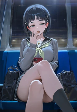 [ItGirlWaifu/cMonster] 260913 [SAO] Suguha TRAIN OLDMAN GROUP 201p (Patreon) [AI Generated]