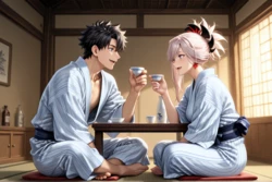 Musashi & Fujimaru (sample) (ai generated)