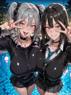[Hoyphoybe] Ranko & Rin♡ | The Idolmaster (Patreon) [AI Generated]