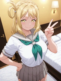 [RockMan] - 小原鞠莉 Mari Ohara (T1+T2) (486) [AI Generated]